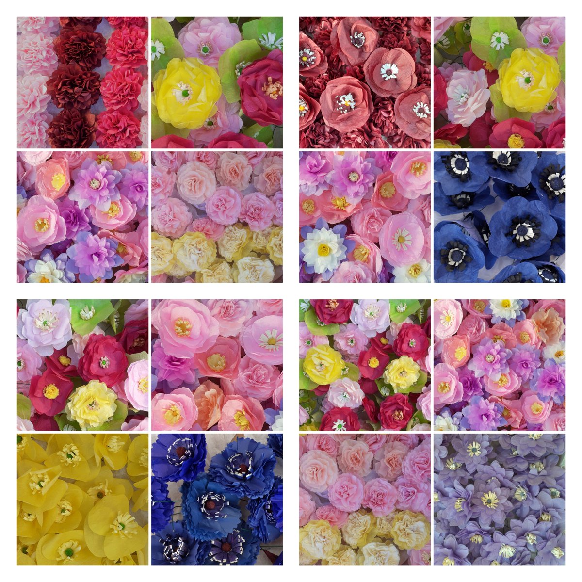 Here's a few of the 956 tissue paper flowers I've been making these last 3 months, for a wedding venue installation. It been a really fun project!🌸🌹🌼