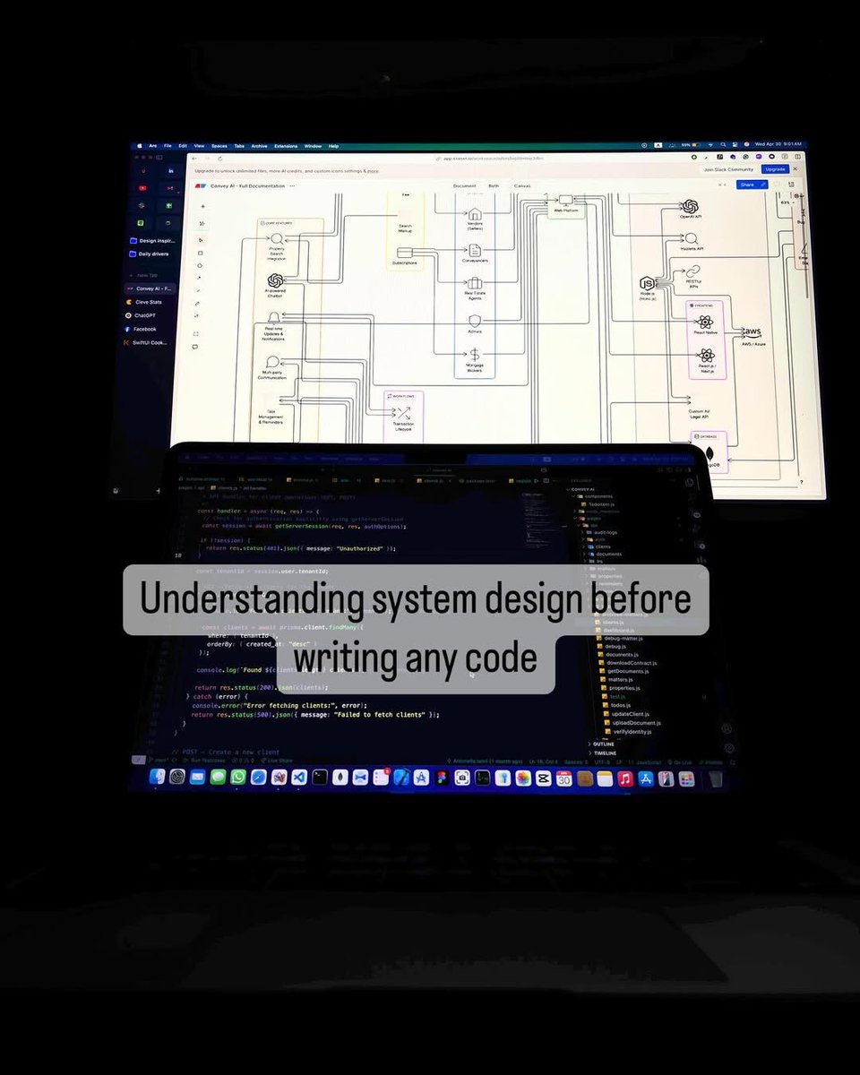 Imtiaz_Nayim's tweet image. Understanding system design before writing any code is like getting a roadmap ready before a road trip . It helps you know where you’re heading and how to get there.
#softwaredeveloper #codinglive #devlife #developer #SystemDesign #SoftwareDevelopment