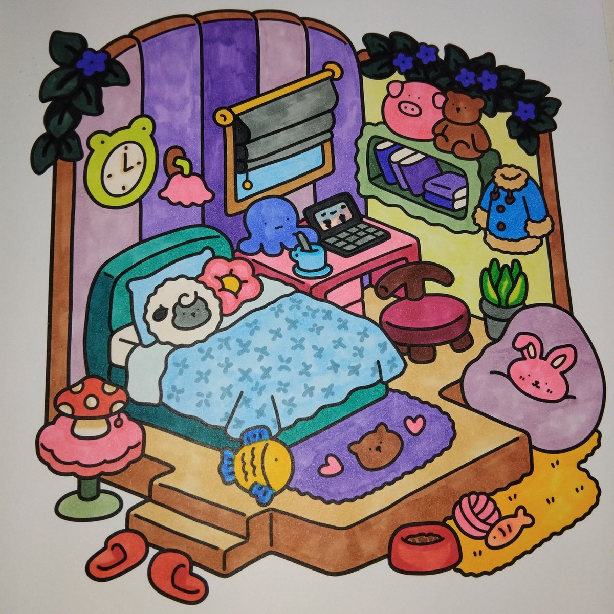 callisia_'s tweet photo. tried to do something fun on my coloring today π€π©·
β #cocowyo #cocowyocoloring #cocowyocoloringbook https://t.co/P8OXk1yXnb