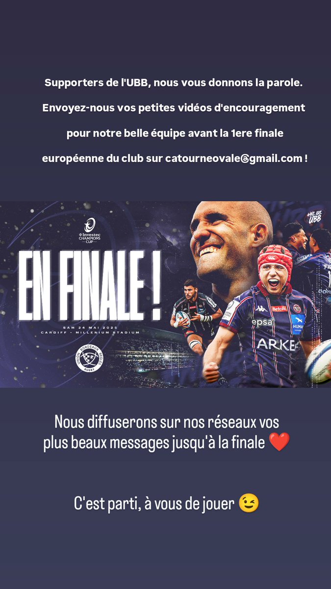 catourneovale's tweet image. 🏆 J-10 avant la première finale européenne de l'UBB, alors pour l'occasion, on a quelque chose à vous proposer ⤵️