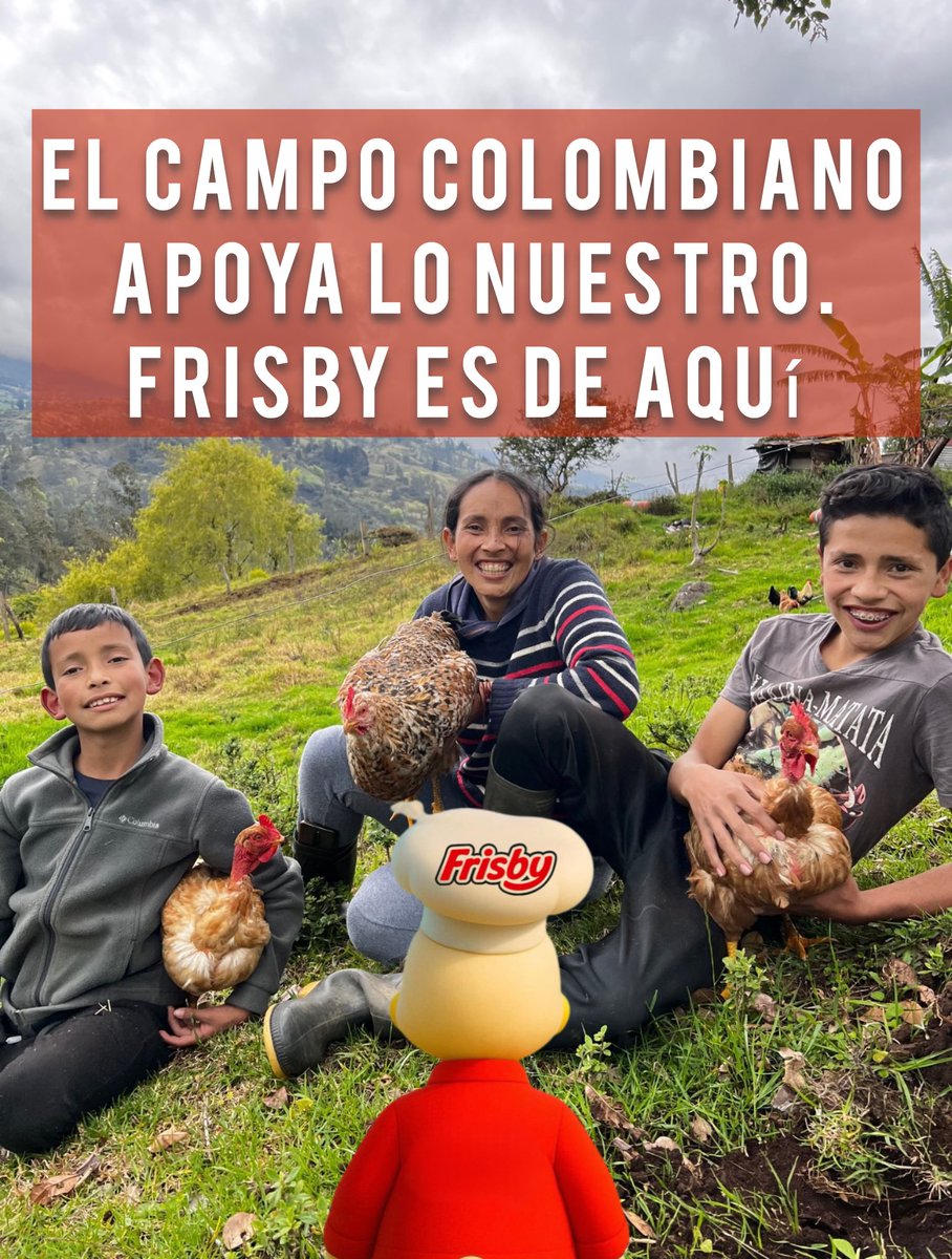 Sabemos lo que duele que t arrebaten lo que con tanto amor sembraste. Frisby no solo es pollo. es historia, trabajo duro, sabor colombiano. Desde el corazón del campo, donde defendemos lo que sembramos con nuestras manos, nos unimos en solidaridad.
 #Frisby #EstamosConUstedes