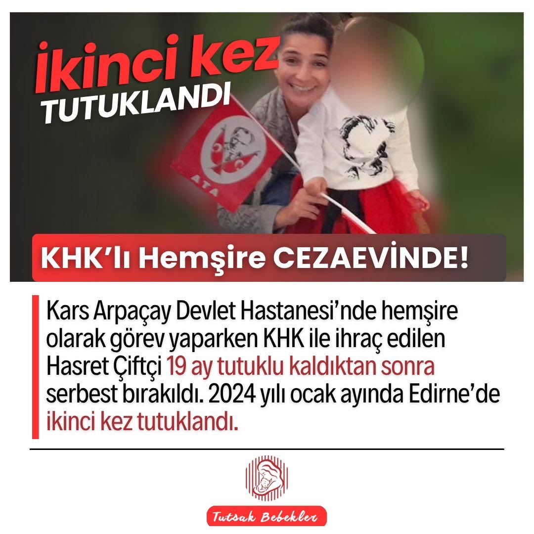 Hasret Çiftçi, 15 aydır Edirne cezaevinde, hiçbir suçu olmadan ailesiyle birlikte haksız yere tutuluyor. Onun yaşadığı bu adaletsizlik, sadece bir aileyi değil, toplumun vicdanını da derinden yaralıyor. Masumiyetin üstü örtülemez, özgürlük en temel insan hakkıdır. Bu zulme sessiz