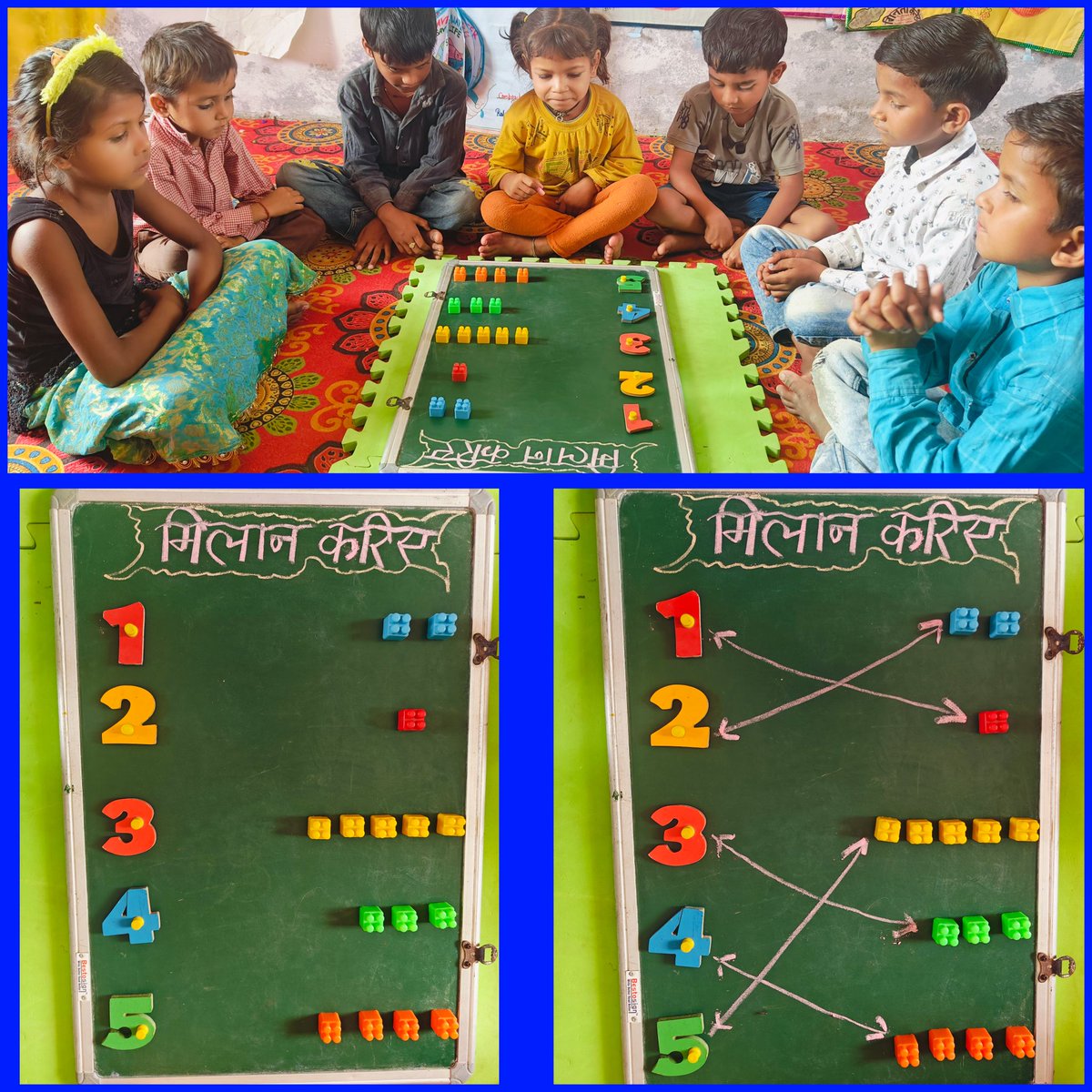 kumariPratiksh1's tweet photo. स्क��ल रेडीनेस 
सप्ताह- पंचम;दिवस- द्वितीय  की गतिविधियां सकुशल संपन्न कराई गई 🥰 
क र न म वर्ण की पहचान , ��ूल पत्तियों से बना कोलाज, चिड़िया उड़ खेल,1-5तक संख्याओं का परिमाण के साथ मिलान।
Composite school Purnajeem Robertsganj Sonebhadra https://t.co/WsFPos3pS8