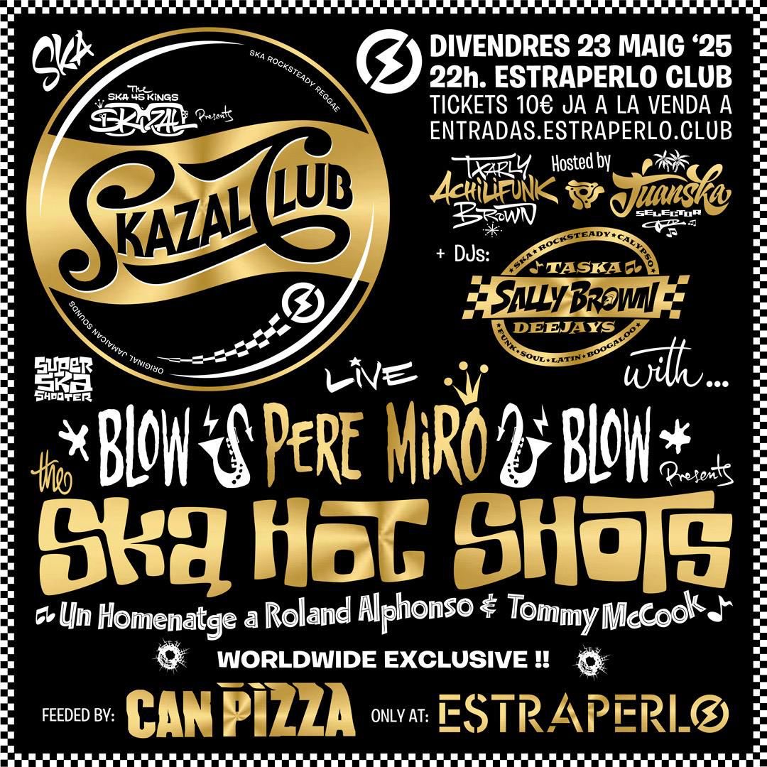 Doncs…sembla que tenim planasso el proper 23 de maig. Pere Miró, ska, homenatges als founders, els companys de SkazalClub i totes les ganes del mon!!!! Com sempre  #supportyourlocalscene