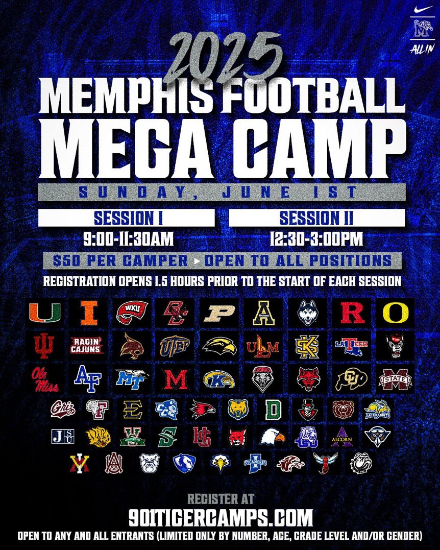 Knox Fletcher (@knoxfletcherwr) on Twitter photo Thank You <a href="/Luyah_14/">Halleluyah Williamson</a> for the camp invite <a href="/MemphisFB/">Memphis Football</a>
#ALLIN | #GoTigersGo 🐅
<a href="/JackDan84645743/">Jack Daniels</a> <a href="/MarkLeone02/">Mark Leone</a> <a href="/CoachPart/">Ryan Partridge</a> <a href="/LawrenceBl83397/">New Blustein Recruiting</a> <a href="/Zack_Poff_MP/">Zack Poff</a>
<a href="/Andrew_Ivins/">Andrew Ivins</a>
<a href="/TheUCReport/">Billy Tucker</a> <a href="/RivalsWoody/">Woody Wommack</a>
<a href="/JohnGarcia_Jr/">John Garcia, Jr.</a> <a href="/NP_Florida/">Chad Jamison</a> <a href="/On3Recruits/">On3 Recruits</a> <a href="/ChadSimmons_/">ChadSimmons</a> <a href="/TomLoy247/">Tom Loy</a> <a href="/JerryRecruiting/">Rising Stars</a> Thank You <a href="/Luyah_14/">Halleluyah Williamson</a> for the camp invite <a href="/MemphisFB/">Memphis Football</a>
#ALLIN | #GoTigersGo 🐅
<a href="/JackDan84645743/">Jack Daniels</a> <a href="/MarkLeone02/">Mark Leone</a> <a href="/CoachPart/">Ryan Partridge</a> <a href="/LawrenceBl83397/">New Blustein Recruiting</a> <a href="/Zack_Poff_MP/">Zack Poff</a>
<a href="/Andrew_Ivins/">Andrew Ivins</a>
<a href="/TheUCReport/">Billy Tucker</a> <a href="/RivalsWoody/">Woody Wommack</a>
<a href="/JohnGarcia_Jr/">John Garcia, Jr.</a> <a href="/NP_Florida/">Chad Jamison</a> <a href="/On3Recruits/">On3 Recruits</a> <a href="/ChadSimmons_/">ChadSimmons</a> <a href="/TomLoy247/">Tom Loy</a> <a href="/JerryRecruiting/">Rising Stars</a>