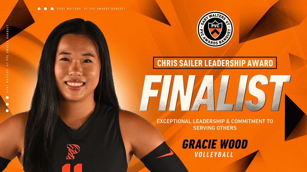 Chris Sailer Leadership Award Finalist | Gracie Wood

🟠:  2x Captain Of Men's <a href="/PrincetonWVB/">Princeton Women’s Volleyball</a> 
⚫️:  2x Ivy League Champion
🟠:  Student-Athlete Wellness Leader
⚫️:  Home Game Events Student Worker Leader