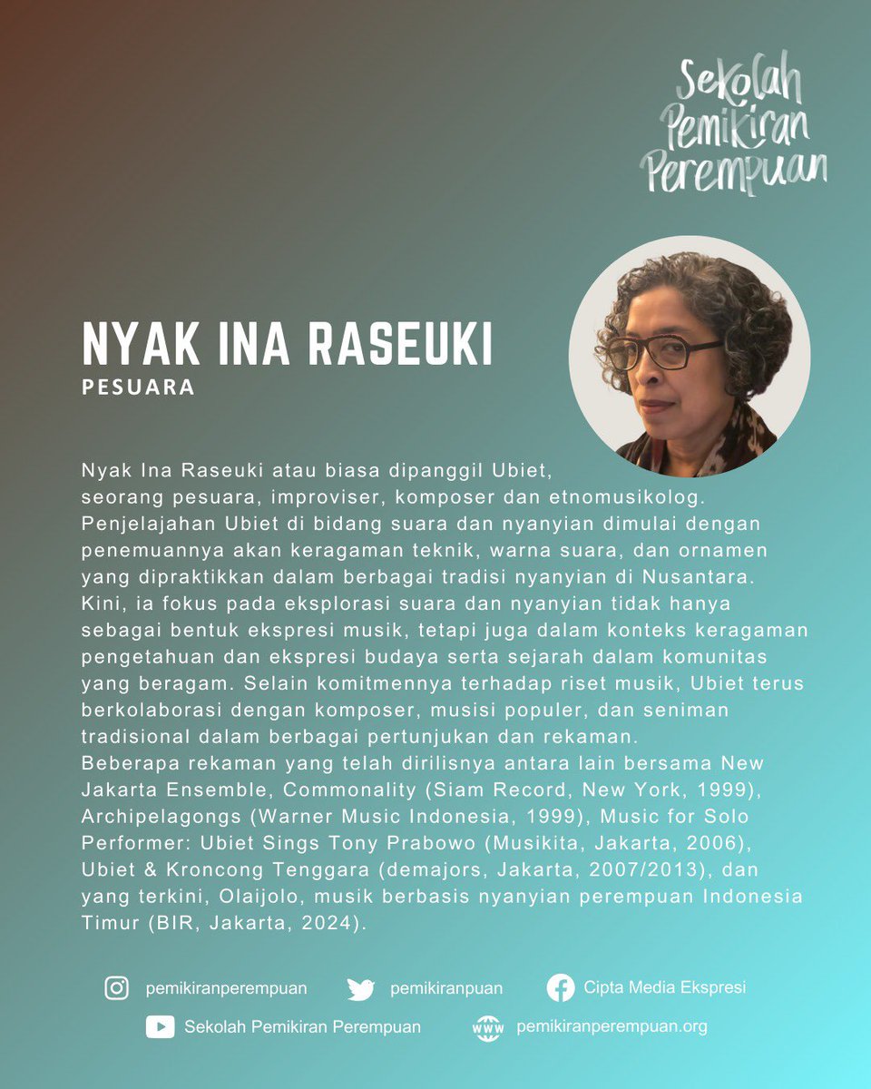 Pada minggu ini para peserta #sekolahpemikiranperempuan 2025 akan berdiskusi dengan Ubiet mengenai "Perlawanan Bunyi" #ruangbelajar #perempuansumberpengetahuan #feminism #lintasbatas