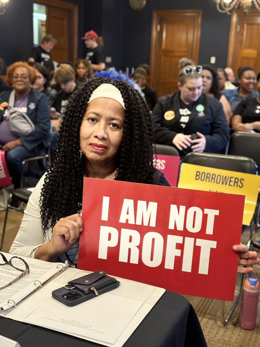 The Debt Collective 🟥 (@strikedebt) on Twitter photo HAPPENING NOW: <a href="/SenWarren/">Elizabeth Warren</a> hosts a 'How Trump and Republicans Are Raising Education Costs for Families' forum.
Bonni—our member—will testify. She served 18yrs+ in the armed services—and was then scammed by a predatory for-profit college.
<a href="/EDSecMcMahon/">Secretary Linda McMahon</a> was invited—but declined. HAPPENING NOW: <a href="/SenWarren/">Elizabeth Warren</a> hosts a 'How Trump and Republicans Are Raising Education Costs for Families' forum.
Bonni—our member—will testify. She served 18yrs+ in the armed services—and was then scammed by a predatory for-profit college.
<a href="/EDSecMcMahon/">Secretary Linda McMahon</a> was invited—but declined.