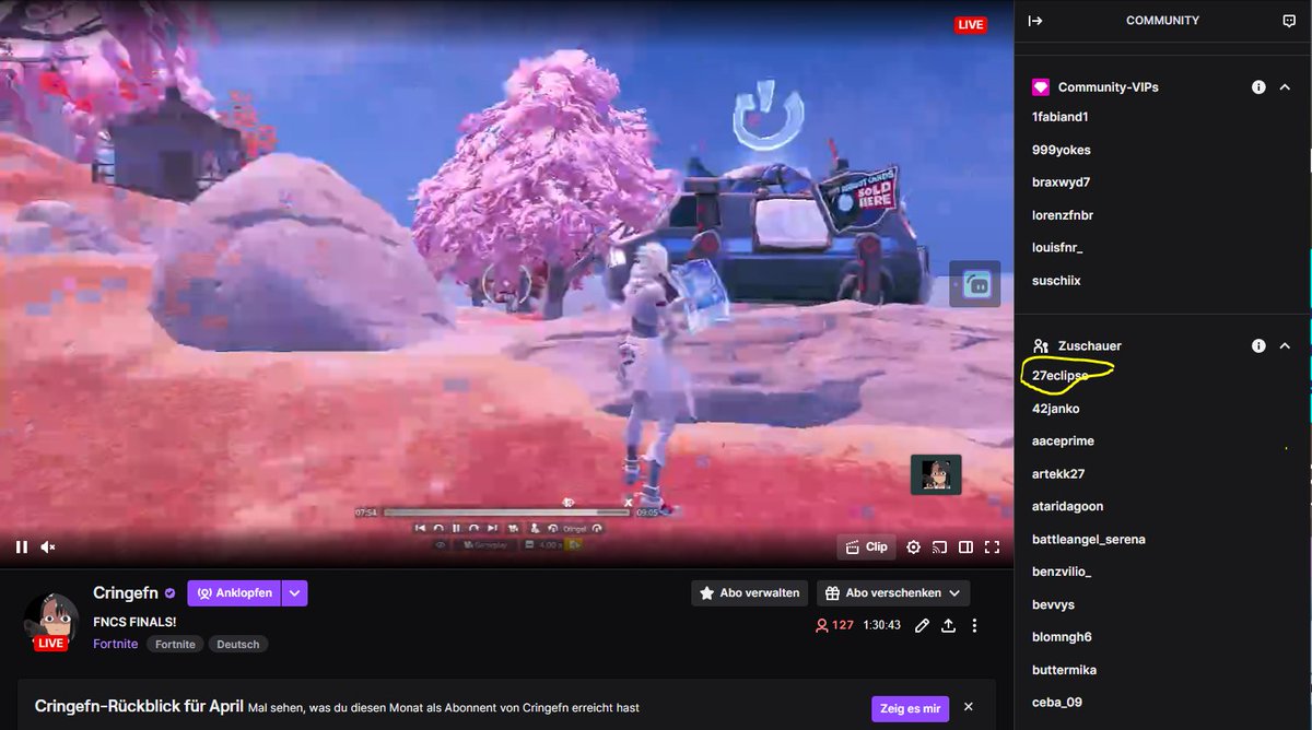 Cringefn (@cringefn_) on Twitter photo Just Been Streamsniped by Eclipse while being 1st in the Cash Cup Finals nice <a href="/FNCompetitive/">Fortnite Competitive</a> <a href="/FortniteStatus/">Fortnite Status</a> Just Been Streamsniped by Eclipse while being 1st in the Cash Cup Finals nice <a href="/FNCompetitive/">Fortnite Competitive</a> <a href="/FortniteStatus/">Fortnite Status</a>