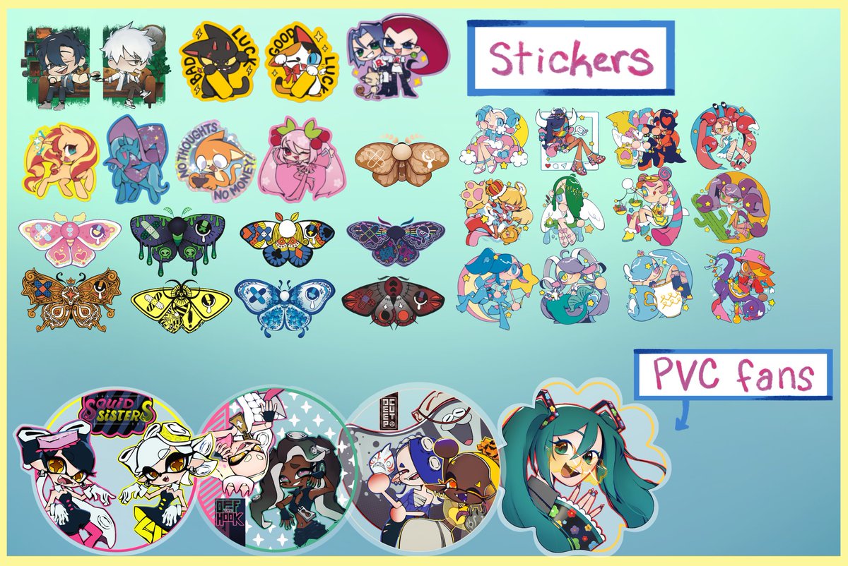 chosenkatMD's tweet photo. Catalog for upcoming cons!! I'll be in the #ACen2025 AA at table F34 🥳💖💖💖 I'll also be in the Anime Boston AA table 328! (No stickers ofc ☺️💖) https://t.co/EoKZphuZ21