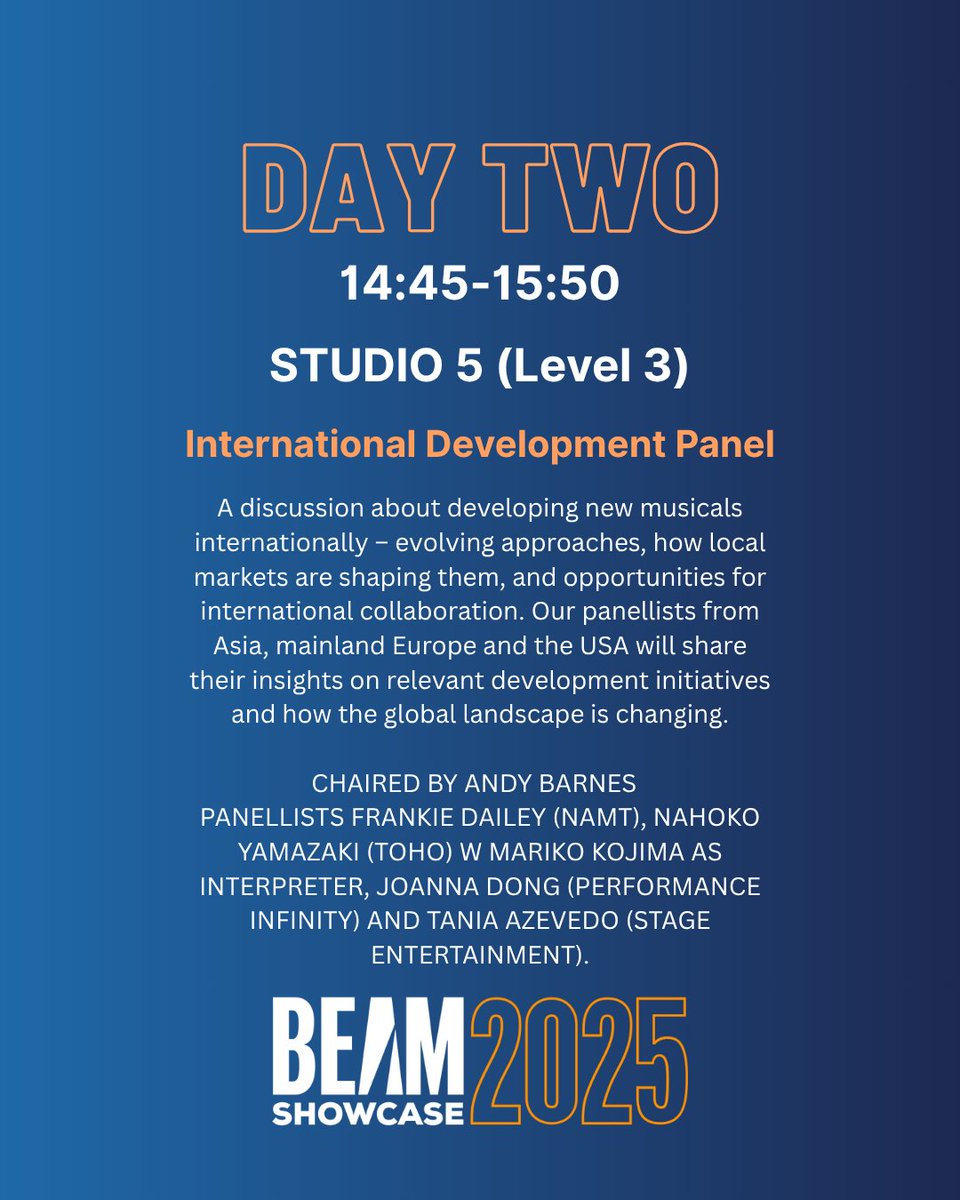 An exciting panel is just about to start! Grab your seats folks! 

#BeAtBEAM #BEAM2025
