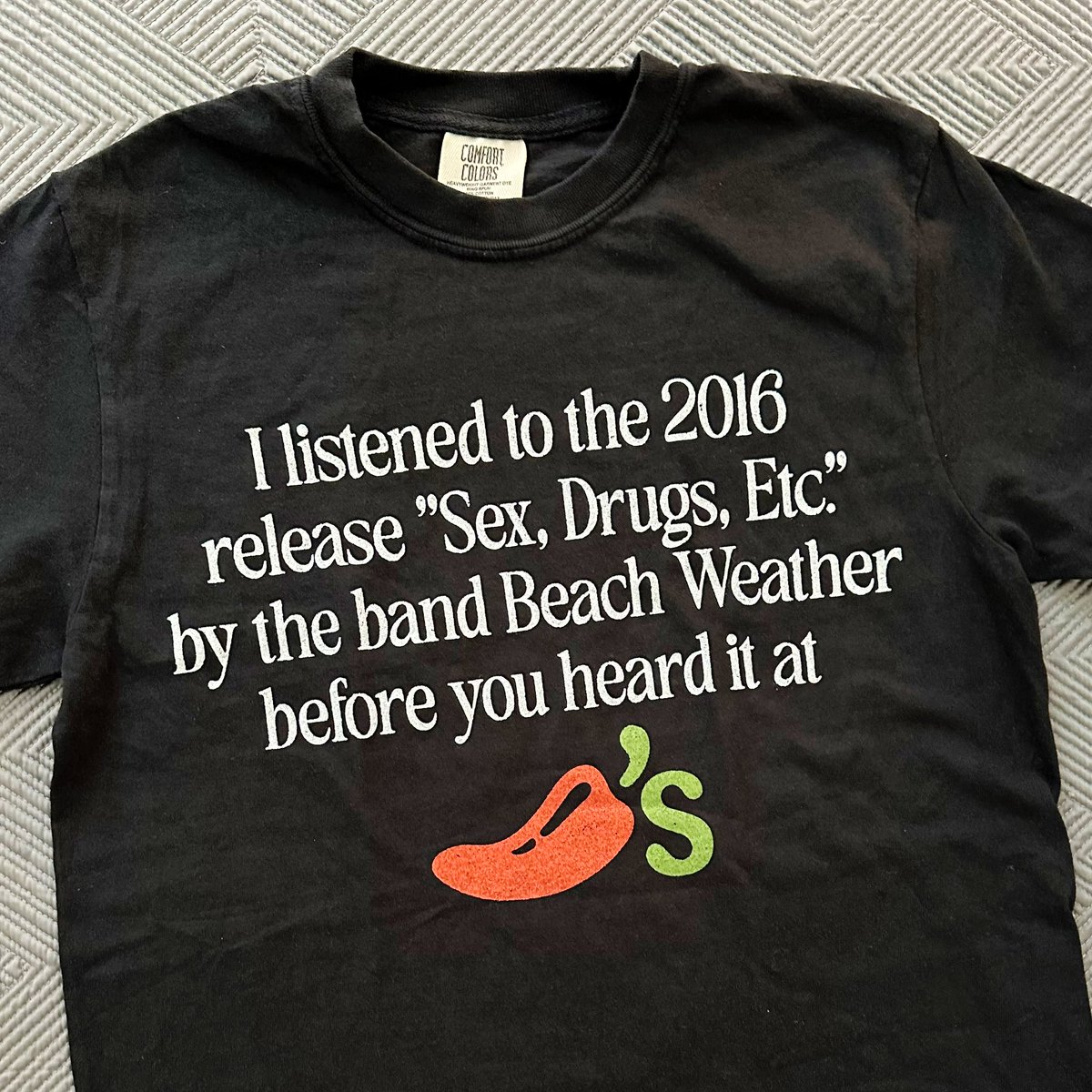 this is by far my favorite merch item ever made <a href="/BeachWeather/">BEACH WEATHER</a> 💀🌶️