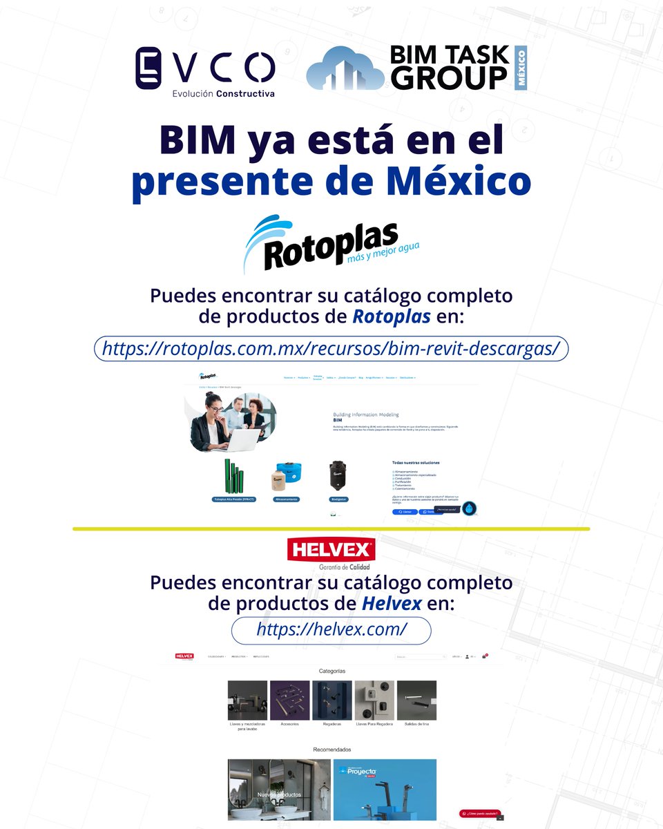 Cada vez más empresas mexicanas tienen sus catálogos en BIM. ¿Ya los conoces? 👀📷 #BIM #ConstrucciónDigital #BIMMéxico