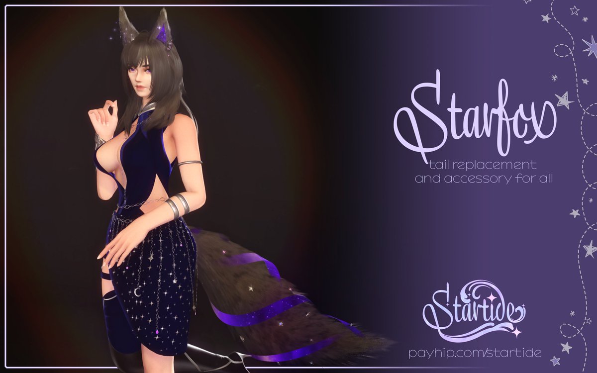 thank you guys for all the support on this!! Starfox tail replacement out now 🥹 i went through so much pain and suffering to see this idea realized and I'm SOO happy with what i was able to accomplish 🥹  #Startide