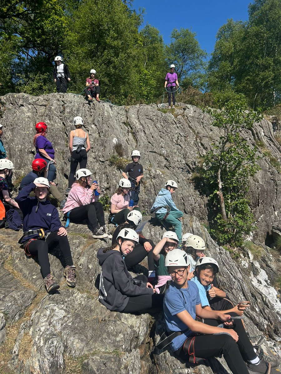 Groups 1 and 5 - Rock climbing