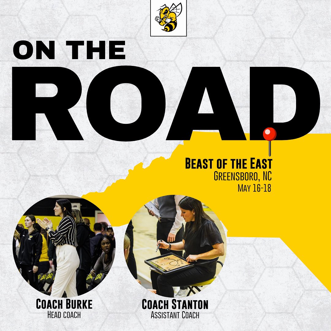 Randolph-Macon Women's Basketball (@rmcwbb) on Twitter photo Coach Burke & Coach Stanton are heading to Beast of the East in Greensboro, NC this weekend! Looking for future Yellow Jackets 🐝🔎
📧 Send your schedules to: jennastanton@rmc.edu
#GoJackets Coach Burke & Coach Stanton are heading to Beast of the East in Greensboro, NC this weekend! Looking for future Yellow Jackets 🐝🔎
📧 Send your schedules to: jennastanton@rmc.edu
#GoJackets