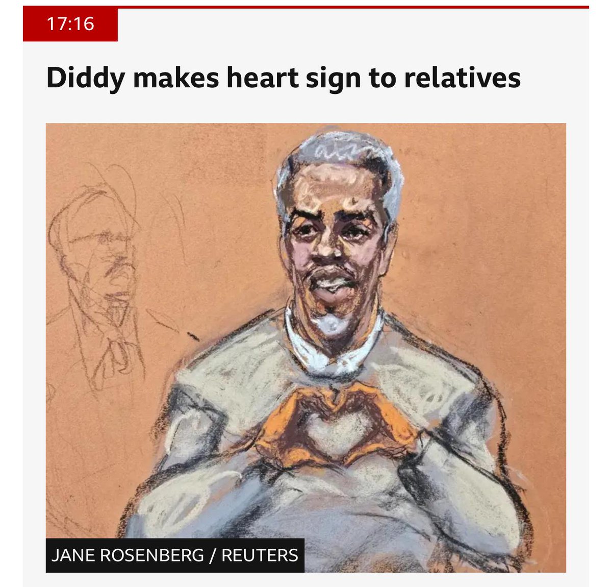 P Diddy turns to the jury and demonstrates how he gaped Jay-Z's butt hole