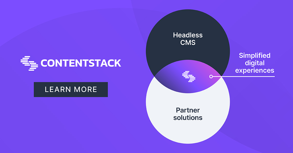 Unlock the full potential of your headless CMS with Contentstack’s partner ecosystem. 🧩

✔️ Custom strategies
✔️ Seamless integrations
✔️ MACH agility
✔️ Time + cost savings

Future-proof your digital experience.

Learn more: bit.ly/3GwqMhn