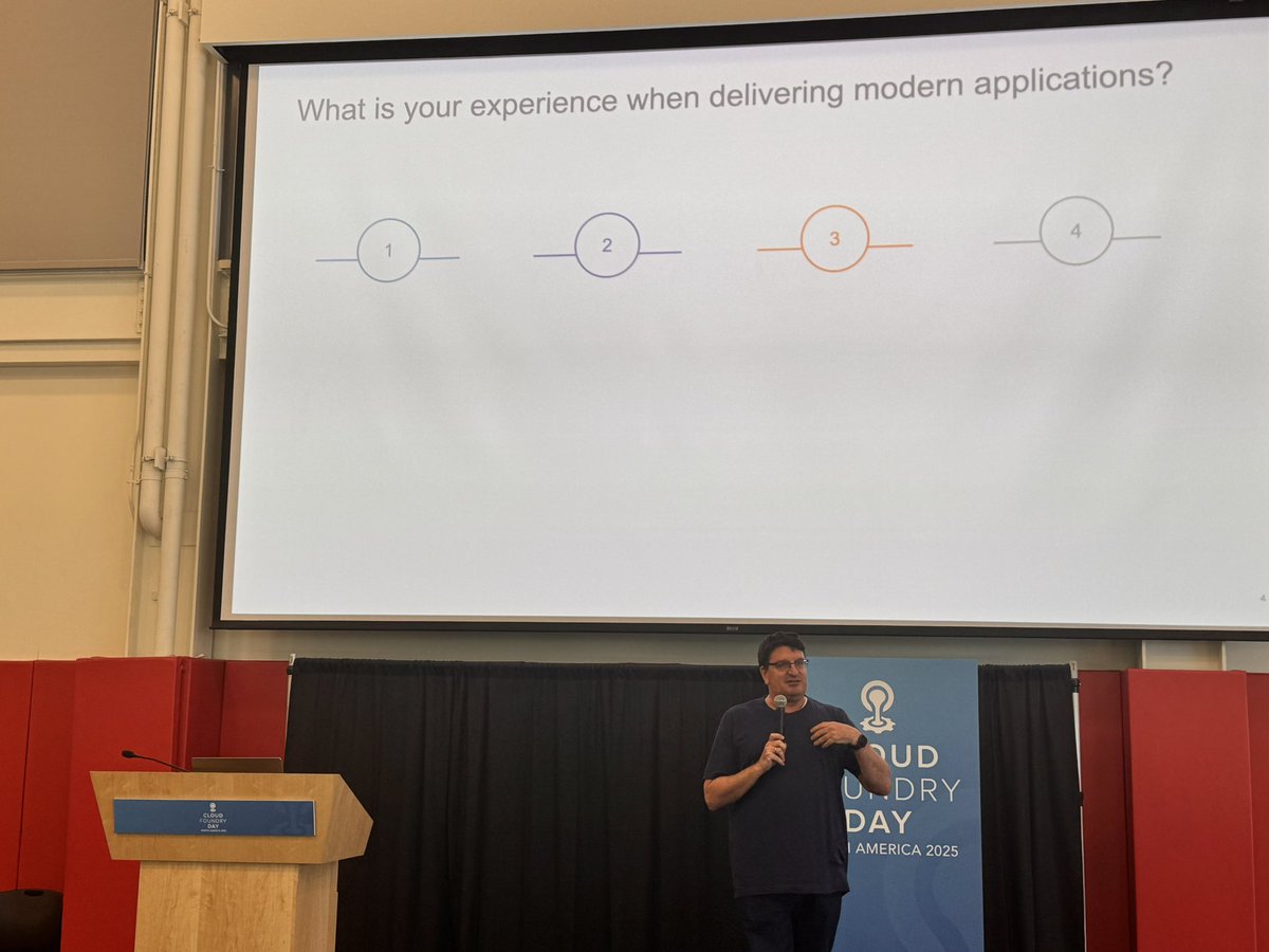 Cloud Foundry (@cloudfoundry) on Twitter photo <a href="/SAP/">SAP</a> <a href="/VMwareTanzu/">VMware Tanzu</a> <a href="/fischerjulian/">Julian Fischer</a> <a href="/klutch_io/">Klutch - Open-Source Project</a> <a href="/anynines/">anynines</a> <a href="/ciberkleid/">Cora Iberkleid 🚢</a> <a href="/buildpacks_io/">buildpacks_io</a> <a href="/springboot/">Spring Boot</a> Dekel is many things — Field CTO <a href="/VMwareTanzu/">VMware Tanzu</a>, PaaS advocate, etc. But to us he will always be the first one who demoed a cf push publicly. Today he shares many stories from working with customers at #CloudFoundryDay <a href="/SAP/">SAP</a> <a href="/VMwareTanzu/">VMware Tanzu</a> <a href="/fischerjulian/">Julian Fischer</a> <a href="/klutch_io/">Klutch - Open-Source Project</a> <a href="/anynines/">anynines</a> <a href="/ciberkleid/">Cora Iberkleid 🚢</a> <a href="/buildpacks_io/">buildpacks_io</a> <a href="/springboot/">Spring Boot</a> Dekel is many things — Field CTO <a href="/VMwareTanzu/">VMware Tanzu</a>, PaaS advocate, etc. But to us he will always be the first one who demoed a cf push publicly. Today he shares many stories from working with customers at #CloudFoundryDay