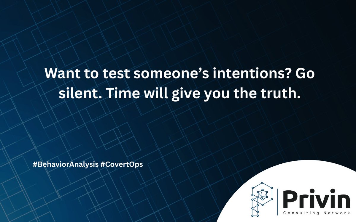 NetworkPrivin's tweet photo. Harness the power of silence to reveal true intentions. Discover the truth with #BehaviorAnalysis and #CovertOps. https://t.co/N3Kl8CtbGK