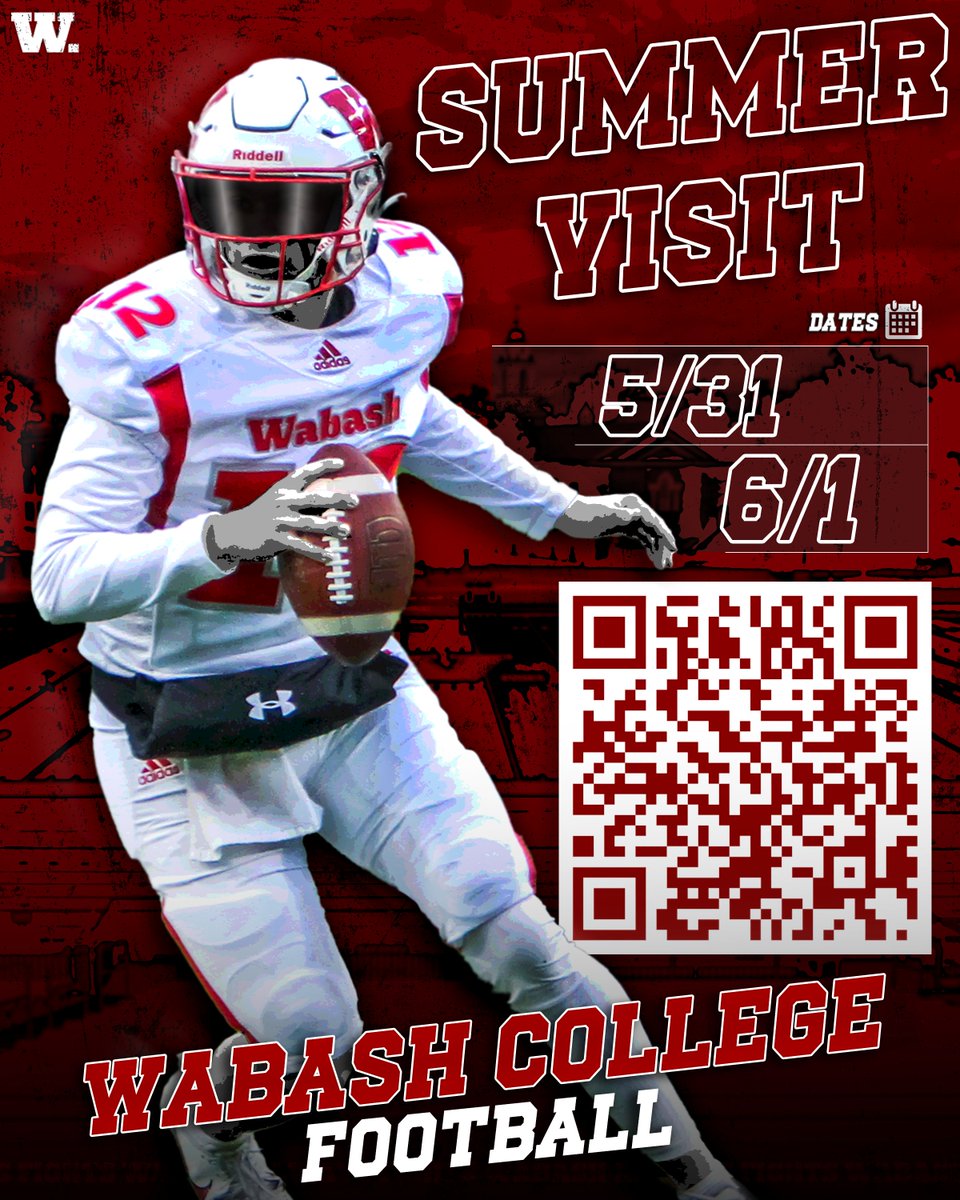 Really excited to see receive my first official visit invitation to <a href="/WabashFB/">Wabash College Football</a>.  Thank you <a href="/coachgilbert10/">Jake Gilbert</a>, <a href="/CoachOlmy/">Olmy Olmstead</a> &amp; <a href="/Chris_Reaves_/">Chris Reaves</a> for the invitation.  I'm excited to come back and visit your amazing campus and program again!  
<a href="/Coach_CWright/">Chris Wright M.Ed</a> <a href="/NCSA_Football/">NCSA_Football</a> <a href="/TheD_Zone/">The D Zone</a>