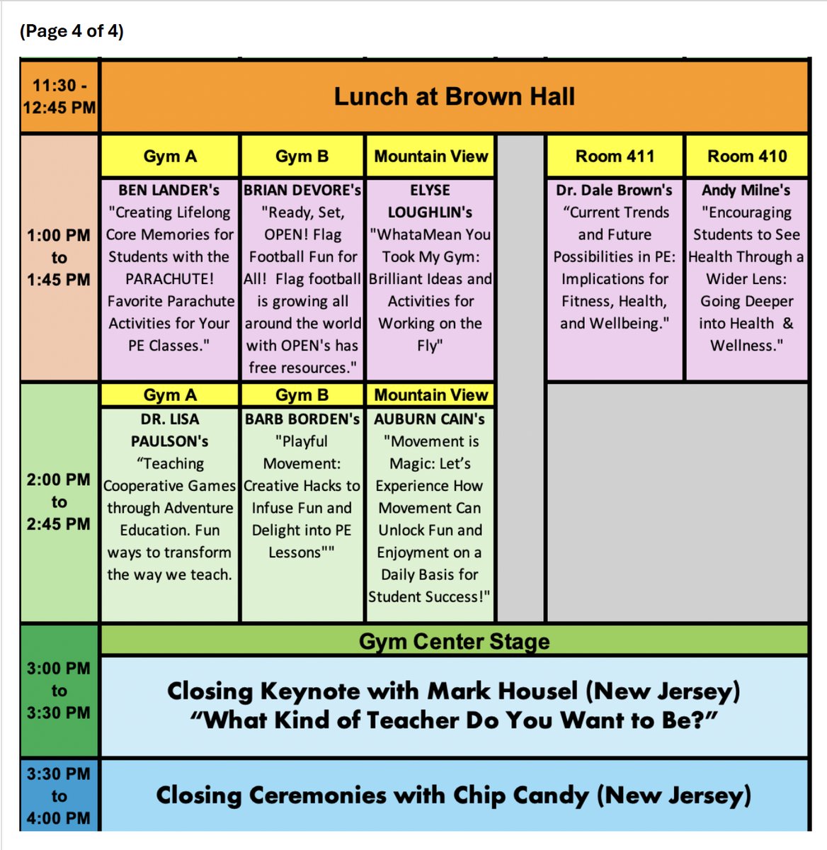 Announcing the 1st DRAFT of the 2025 National PE Institute's "Star Studded" Agenda! Sign-Up HERE &gt; ncaahperd-sm.org