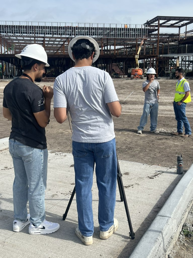Today, some of our Digital Communications students headed out to the CTE Center to get some realtime footage of the construction happening. They also interviewed one of our Bond Program representatives regarding the work of the building. This video is coming soon to the public!