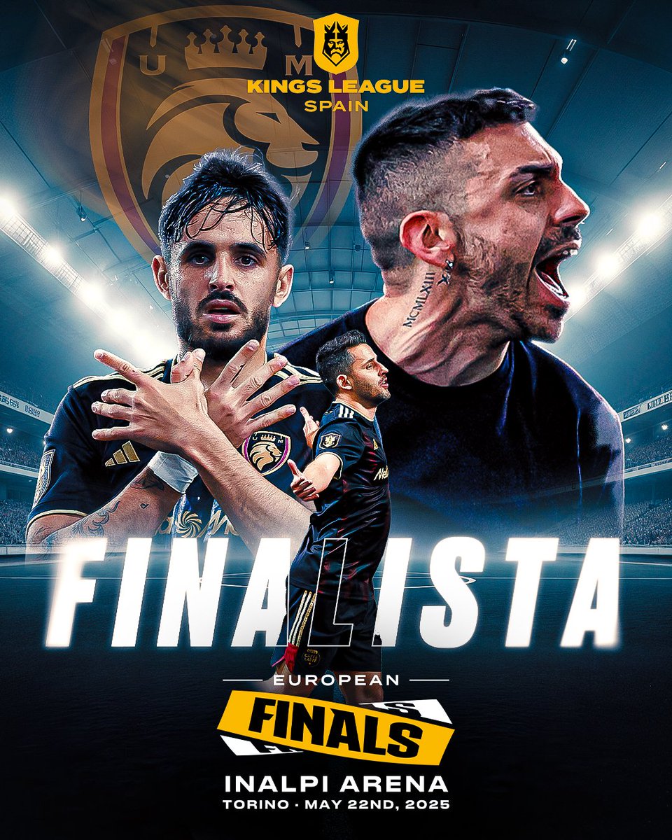 Kings League Spain (@kingsleague) on Twitter photo 👑 A LA FINAL.
🦁 <a href="/UltMostoles/">Ultimate Móstoles</a> logra una remontada épica y se clasifica para la gran final en Turín. 👑 A LA FINAL.
🦁 <a href="/UltMostoles/">Ultimate Móstoles</a> logra una remontada épica y se clasifica para la gran final en Turín.