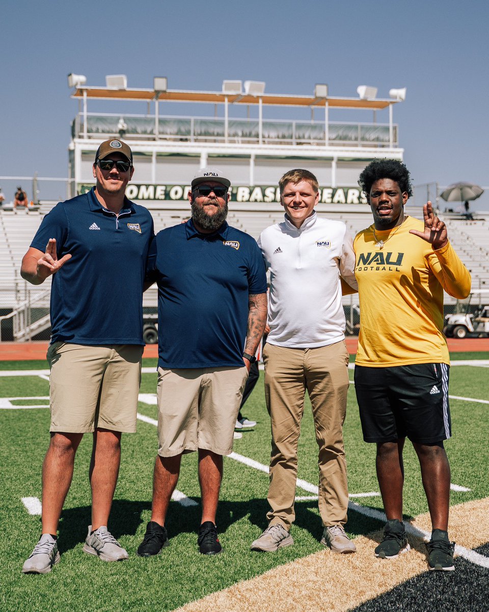 PeteKnow (@peteknow_) on Twitter photo <a href="/NAU_Football/">NAU Football</a> is putting in serious work on the recruiting trail here in Arizona this week!
The Lumberjacks have four staff members in the Valley, attending top showcases and practices to evaluate some of the state's best talent.
Under 2nd-year head coach Brian Wright and <a href="/NAU_Football/">NAU Football</a> is putting in serious work on the recruiting trail here in Arizona this week!
The Lumberjacks have four staff members in the Valley, attending top showcases and practices to evaluate some of the state's best talent.
Under 2nd-year head coach Brian Wright and