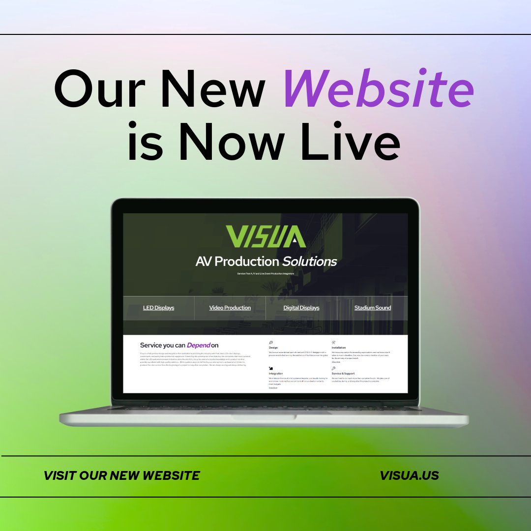 NEW WEBSITE #LAUNCHED 🤩 
VISUA.US