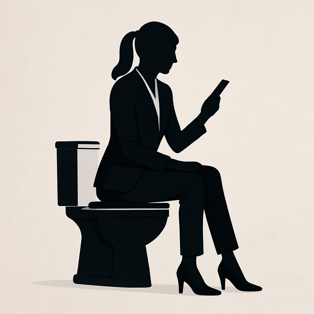 ShabanaFaryal's tweet image. Running my empire… from the throne. 💩👑
Yes, I’m literally taking care of business—while taking care of business.🤑
CEO vibes: When the hustle follows you to the bathroom.
Who says you can’t make money and a deposit at the same time?
#BossShit #PoopAndProfit #CEOOnTheGo #Throne