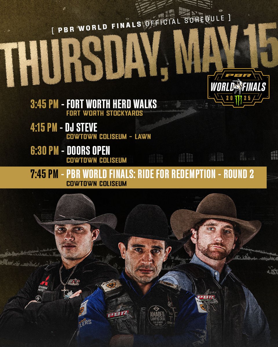 PBR (@pbr) on Twitter photo One last chance to ride for glory inside <a href="/ATTStadium/">AT&T Stadium</a>.
๐๏ธ โ pbrworldfinals.com
๐บ โ exclusively on <a href="/Cowboy_Channel/">The Cowboy Channel</a> One last chance to ride for glory inside <a href="/ATTStadium/">AT&T Stadium</a>.
๐๏ธ โ pbrworldfinals.com
๐บ โ exclusively on <a href="/Cowboy_Channel/">The Cowboy Channel</a>