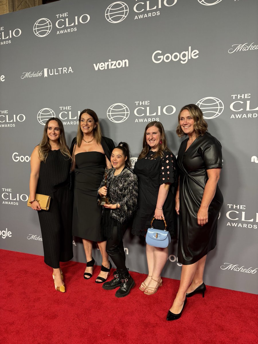 National Down Syndrome Society (@ndss) on Twitter photo We were honored to join our friends <a href="/coordown/">CoorDown</a> and <a href="/madisontevlin/">Madison Tevlin</a> at the @clioawards to celebrate winning a Grand Clio for โAssume That I Canโ. Congratulations to <a href="/Indiana_PR/">Indiana Production</a> and
SMALL on this award and thank you for your
unwavering dedication to celebrating Down syndrome. We were honored to join our friends <a href="/coordown/">CoorDown</a> and <a href="/madisontevlin/">Madison Tevlin</a> at the @clioawards to celebrate winning a Grand Clio for โAssume That I Canโ. Congratulations to <a href="/Indiana_PR/">Indiana Production</a> and
SMALL on this award and thank you for your
unwavering dedication to celebrating Down syndrome.