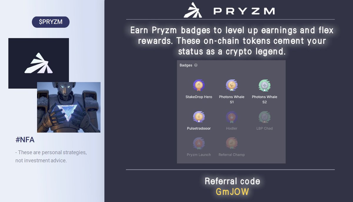 <a href="/Pryzm_Zone/">Pryzm</a>'s new badge for Photons Campaign Season 2: Photons Whale S2

$PRYZM  #CosmosEcoSystem