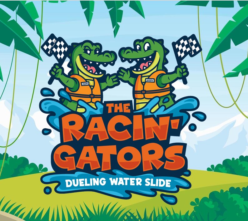 🐊💦 Introducing the Racin' Gators – New for 2025 at Aqua Adventures!
.
What’s the Racin' Gators? It’s our brand-new, 150-ft dueling body slide that’s sure to get your adrenaline pumping as you race head-to-head to the splash zone! 🏁💥
.
This exciting addition is just one more