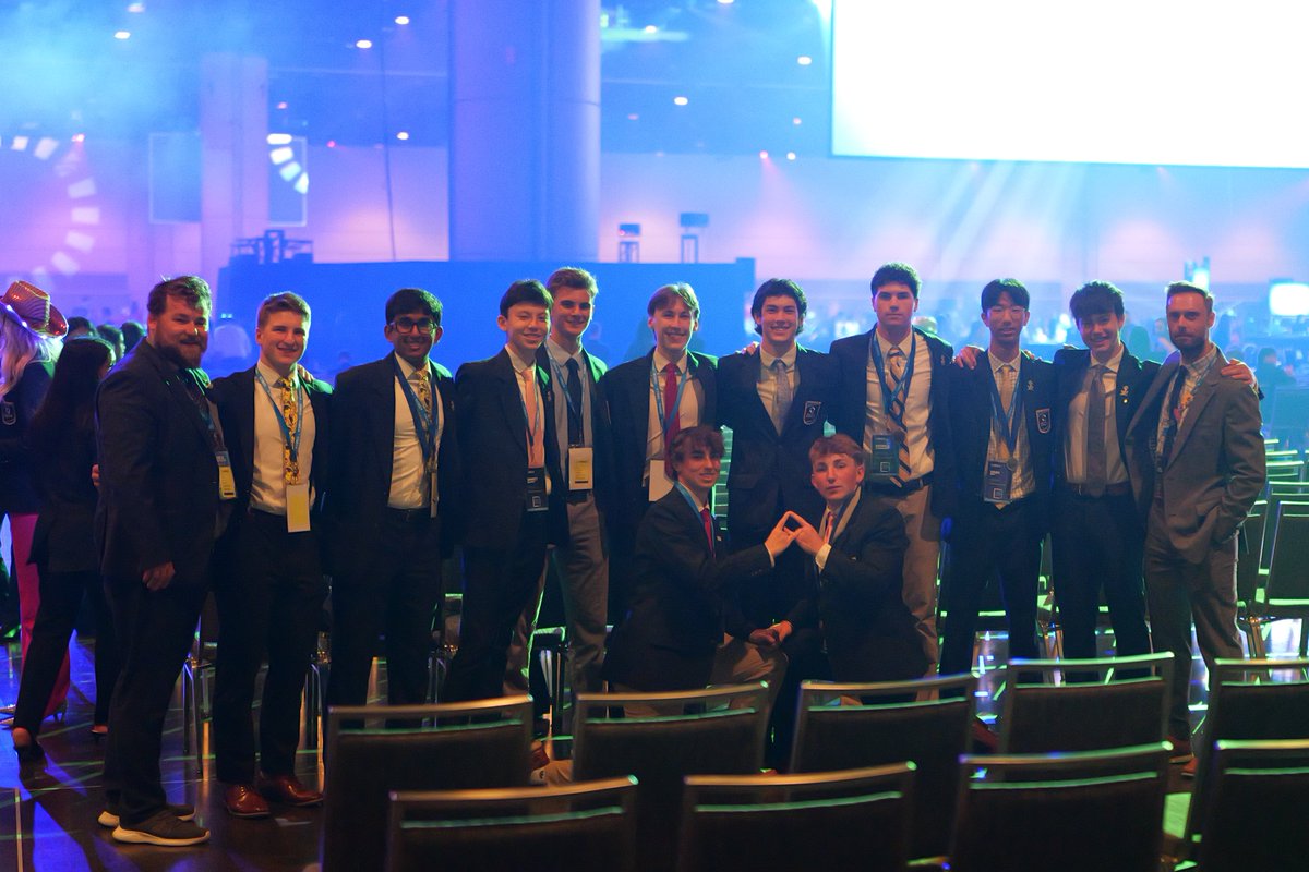 Twelve of our Hawks on the DECA team took the world stage last month at the International Career Development Conference in Orlando, FL.  During the multi-day event, our students presented in several different business and entrepreneurship categories.  Shane Ciunci '26, Patrick