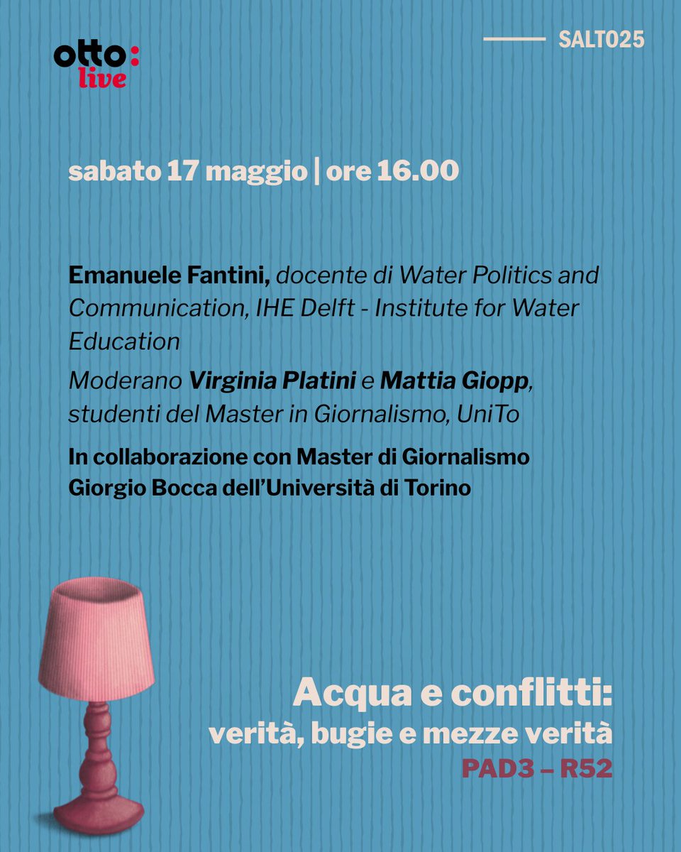 Università di Torino (@unito) on Twitter photo Il programma dei primi 3 talk della terza giornata di #Ottolive, il podcast in diretta dallo stand di Unito al <a href="/SalonedelLibro/">Salone Libro Torino</a>
Pad 3 - stand R52
Diretta su youtube.com/unitoyou
Domani, sabato 17 maggio: Il programma dei primi 3 talk della terza giornata di #Ottolive, il podcast in diretta dallo stand di Unito al <a href="/SalonedelLibro/">Salone Libro Torino</a>
Pad 3 - stand R52
Diretta su youtube.com/unitoyou
Domani, sabato 17 maggio: