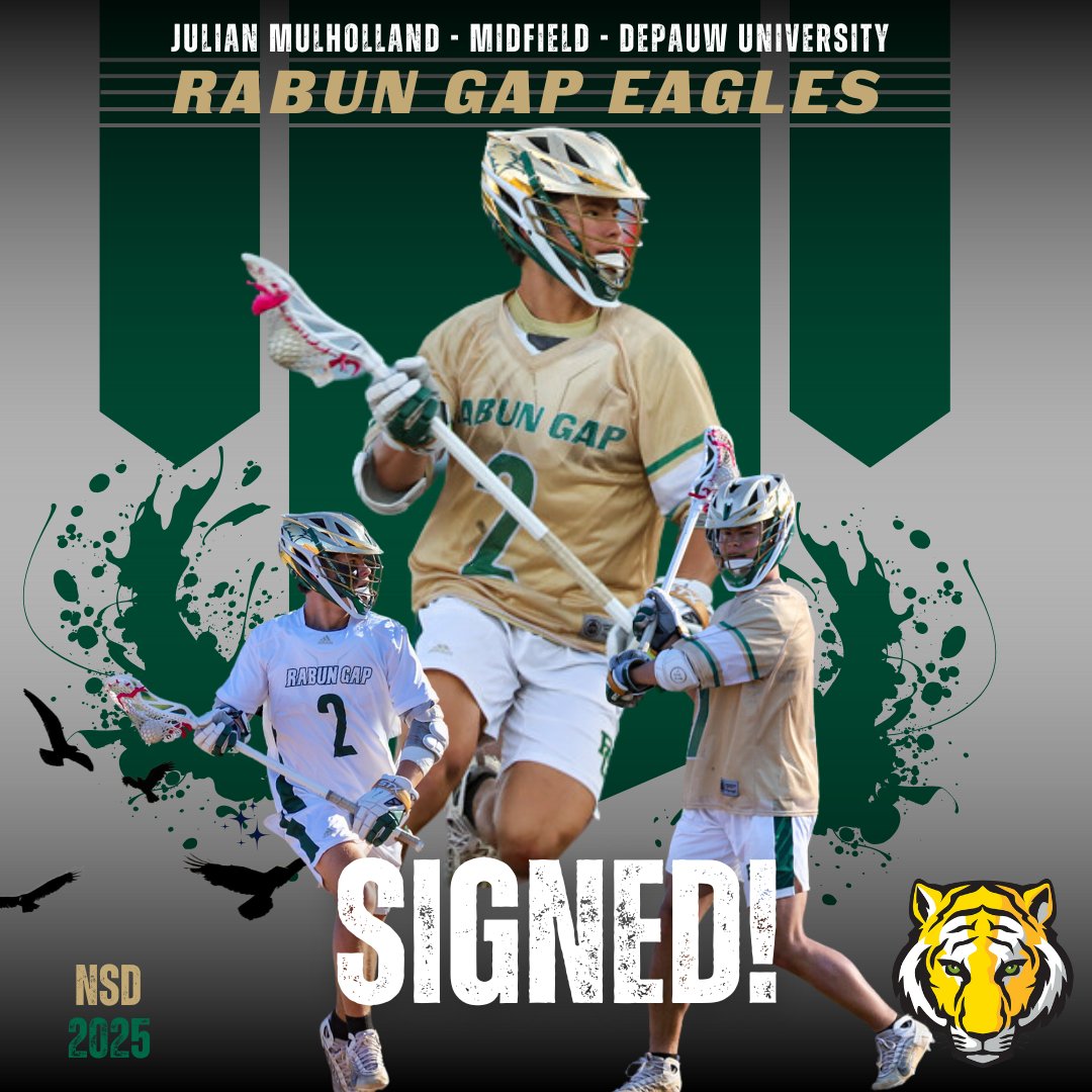 Rabun Gap Athletics (@rabungapeagles) on Twitter photo Congratulations to Julian Mulholland on his commitment to continue the puruit of acadmeic and atheltic excellence at DePauw Univeristy next fall. Julian joins the tradition of Eagles at the next level!
#LeadTheWay #Classof2025
<a href="/RGNS/">Rabun Gap-Nacoochee School</a> Congratulations to Julian Mulholland on his commitment to continue the puruit of acadmeic and atheltic excellence at DePauw Univeristy next fall. Julian joins the tradition of Eagles at the next level!
#LeadTheWay #Classof2025
<a href="/RGNS/">Rabun Gap-Nacoochee School</a>