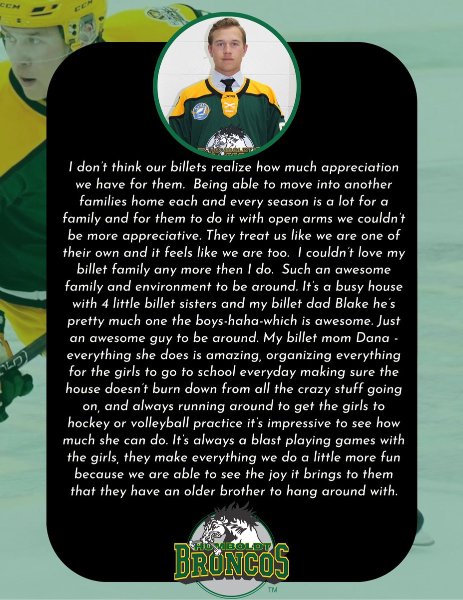 Life at Home with a Bronco – Stories from the Players

Check out this heartfelt story from Connor himself — a glimpse into the chaos, joy, and unforgettable memories created in a busy, love-filled billet home.

From being a big brother to four little billet sisters to mini stick