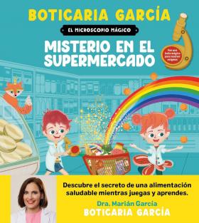 Misterio en el supermercado
[El libro del mes]
Junto a los mellizos Kim y Mika, los pequeños lectores descubrirán las respuestas a sus preguntas sobre los alimentos. Interactivo 
Autora: M. García (<a href="/boticariagarcia/">Marián García</a>). Sinopsis: M. Arcoya  (colaboradora)
tinyurl.com/2xj3zenz