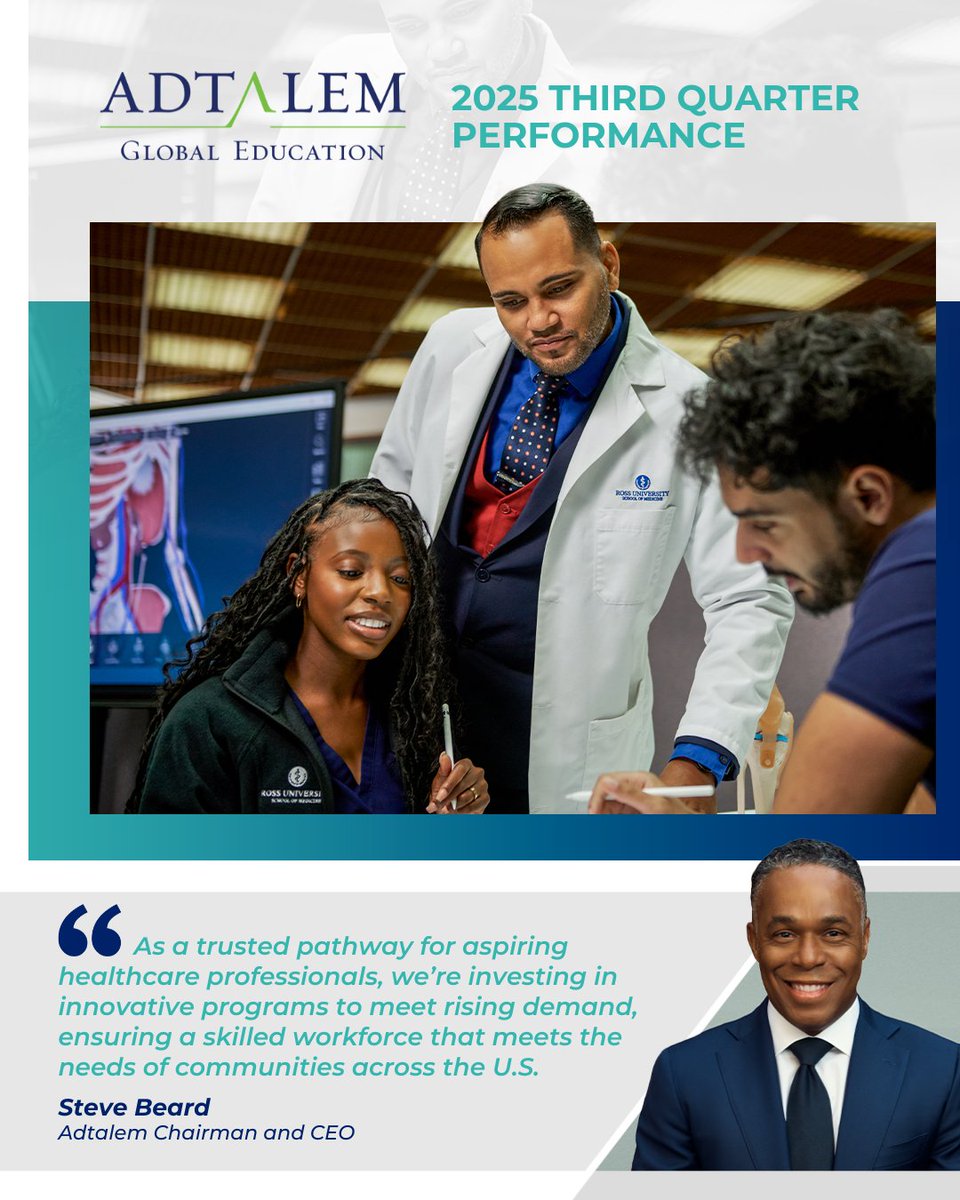 Adtalem’s momentum is fueled by a clear vision through our Growth with Purpose strategy—expanding access to #healthcare #education and empowering students through innovative programs: bit.ly/3F5zEu5