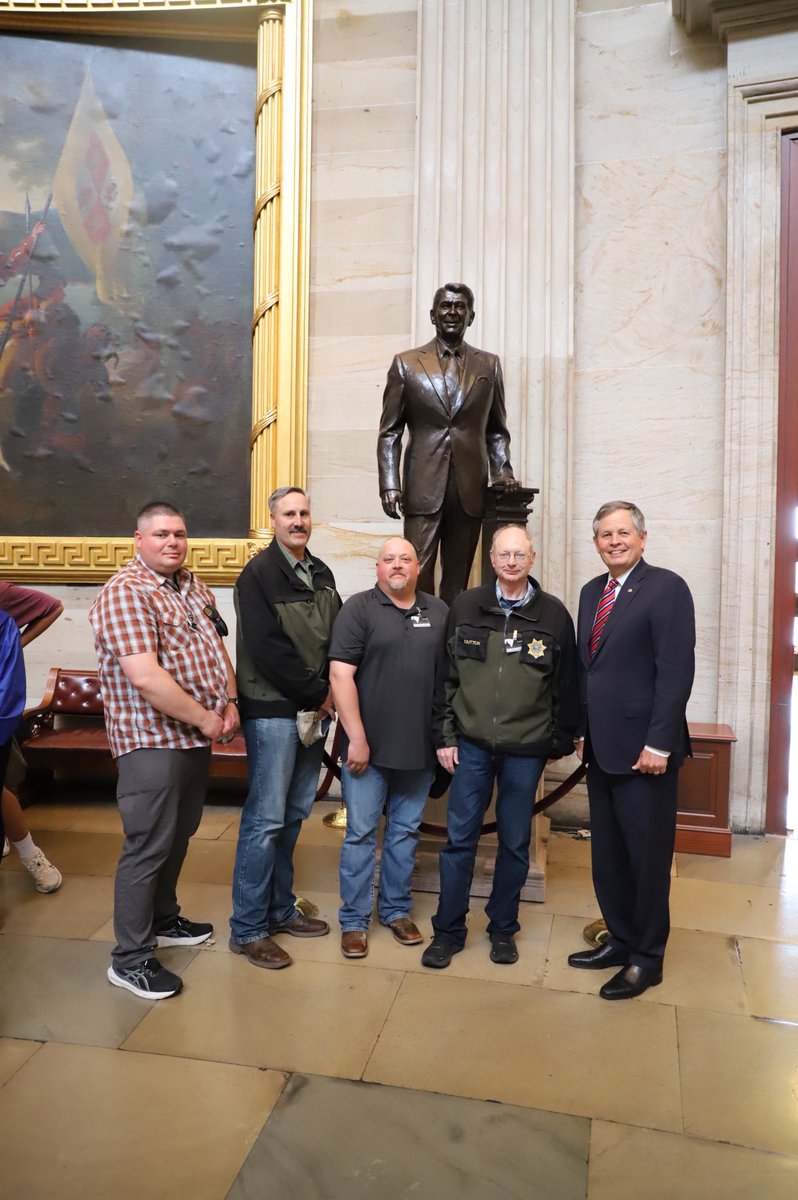 This week during National Police Week, I was glad to visit with Sheriff Dutton &amp; his team from Lewis and Clark County. The Treasure State will always #backtheblue!