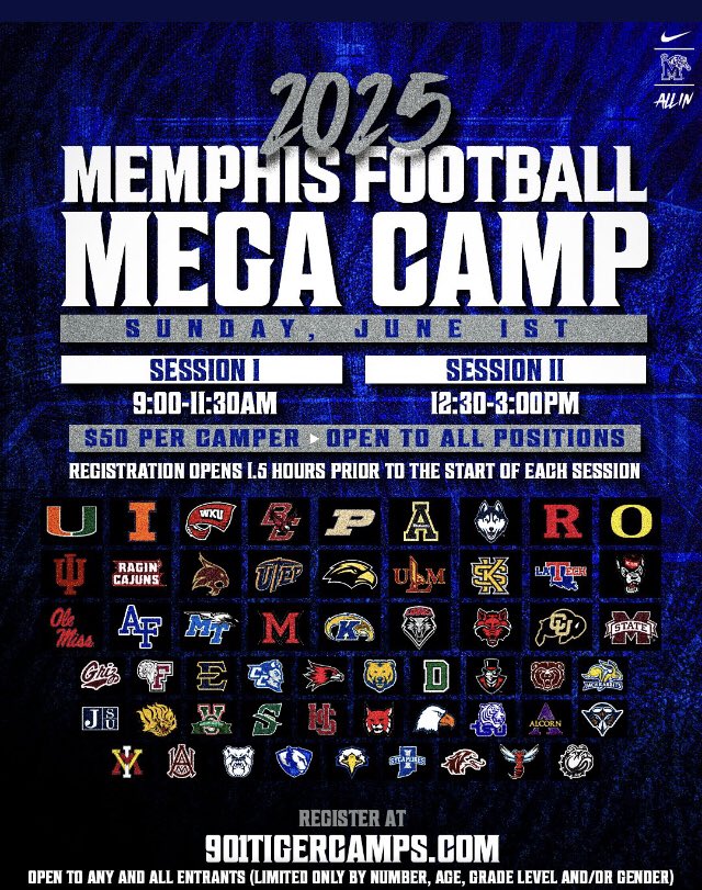 Ryan Walls (@ryanwalls75) on Twitter photo Thank you <a href="/Luyah_14/">Halleluyah Williamson</a> for the invitation can’t wait to showcase my skills !
<a href="/murrayhighFB/">Melvin Cunningham</a>
<a href="/Coach_Hugo33/">Hugo Hernandez</a>
<a href="/Dickerson_Coach/">Coach Dickerson 🐯</a>
<a href="/MemphisFB/">Memphis Football</a>
<a href="/Coach__Myers/">Jeff Myers</a>
<a href="/RSilverfield/">Ryan Silverfield</a>
<a href="/tcramsey19/">Tim Cramsey</a> Thank you <a href="/Luyah_14/">Halleluyah Williamson</a> for the invitation can’t wait to showcase my skills !
<a href="/murrayhighFB/">Melvin Cunningham</a>
<a href="/Coach_Hugo33/">Hugo Hernandez</a>
<a href="/Dickerson_Coach/">Coach Dickerson 🐯</a>
<a href="/MemphisFB/">Memphis Football</a>
<a href="/Coach__Myers/">Jeff Myers</a>
<a href="/RSilverfield/">Ryan Silverfield</a>
<a href="/tcramsey19/">Tim Cramsey</a>