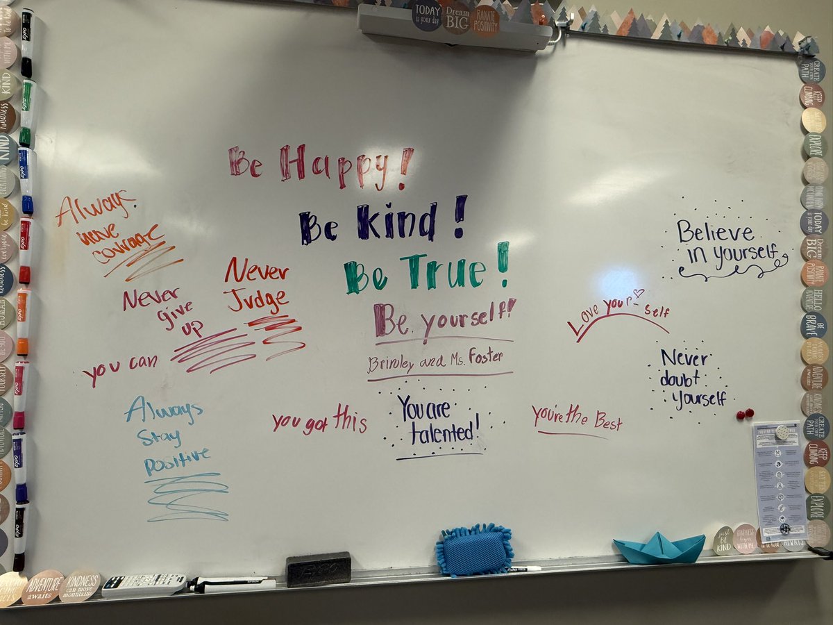 I had some VIPs visit today. They added their advice &amp; thoughts to my board… #beencouraged #edification #CTE #SEL <a href="/TCTATuscaloosa/">TCTA</a> <a href="/TCSBoardofEd/">T🍏S Board of Ed</a>