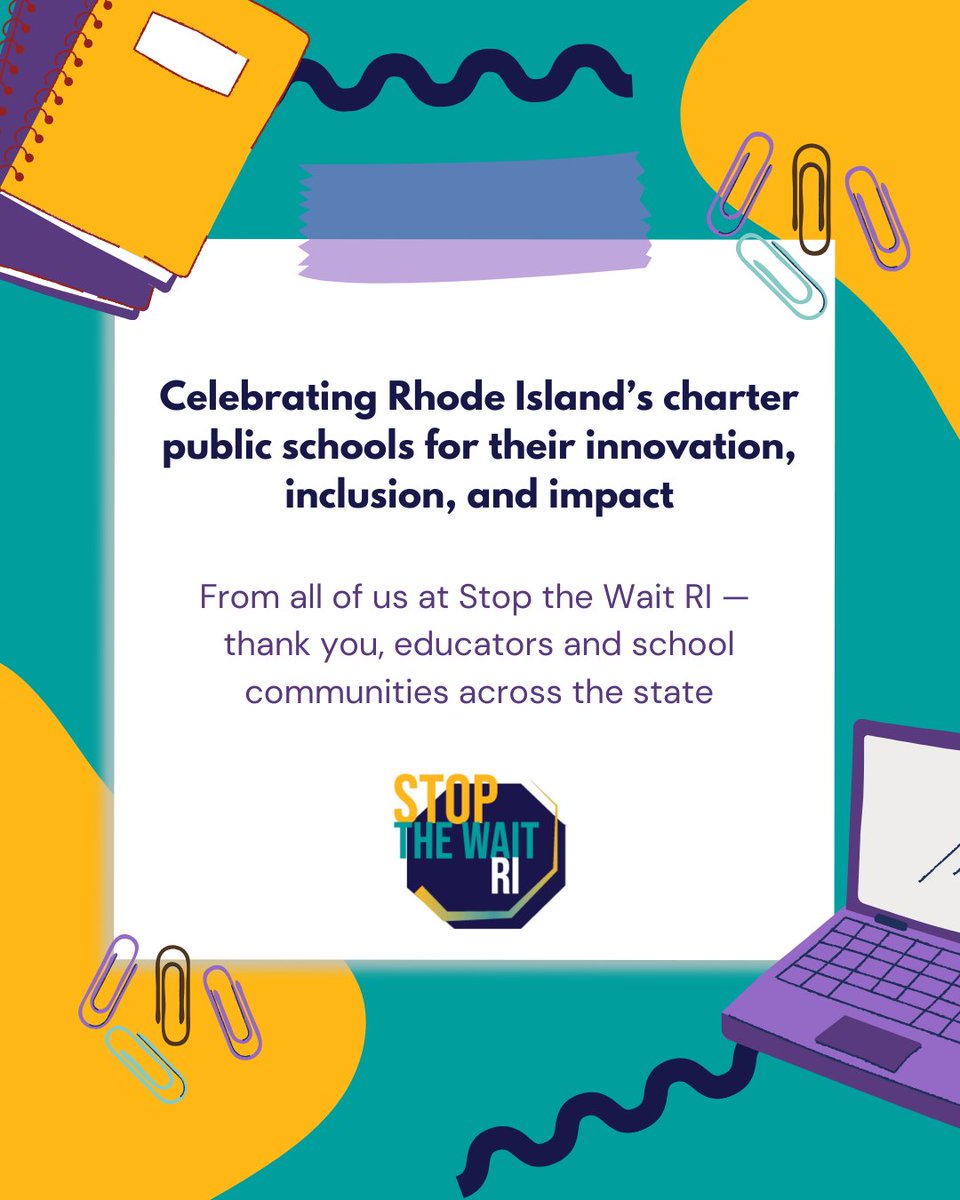 stopthewaitri's tweet image. Happy National Charter Schools Week! 🎓
#RICharterPublicSchools #EducationEquity #CharterSchoolsWeek #StopTheWaitRI
–
¡Feliz Semana Nacional de las Escuelas Chárter! 🎓