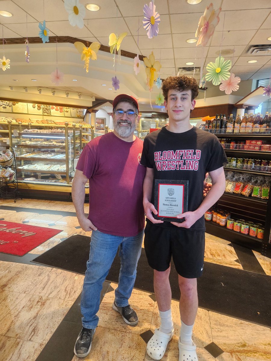 bloomfield wrestling (@bloomfieldwres1) on Twitter photo This year’s winner of Bloomfield’s Gencarelli Wrestling scholarship is Tommy Haverick. With Tommy is the bakery owner Vinny Gencarelli. <a href="/Cagey86/">Mike Lamberti</a> <a href="/07003schools/">07003schools</a> <a href="/bengalinfo/">CoachSJ</a> <a href="/AsstSupBlmfld/">Joseph Fleres</a> This year’s winner of Bloomfield’s Gencarelli Wrestling scholarship is Tommy Haverick. With Tommy is the bakery owner Vinny Gencarelli. <a href="/Cagey86/">Mike Lamberti</a> <a href="/07003schools/">07003schools</a> <a href="/bengalinfo/">CoachSJ</a> <a href="/AsstSupBlmfld/">Joseph Fleres</a>