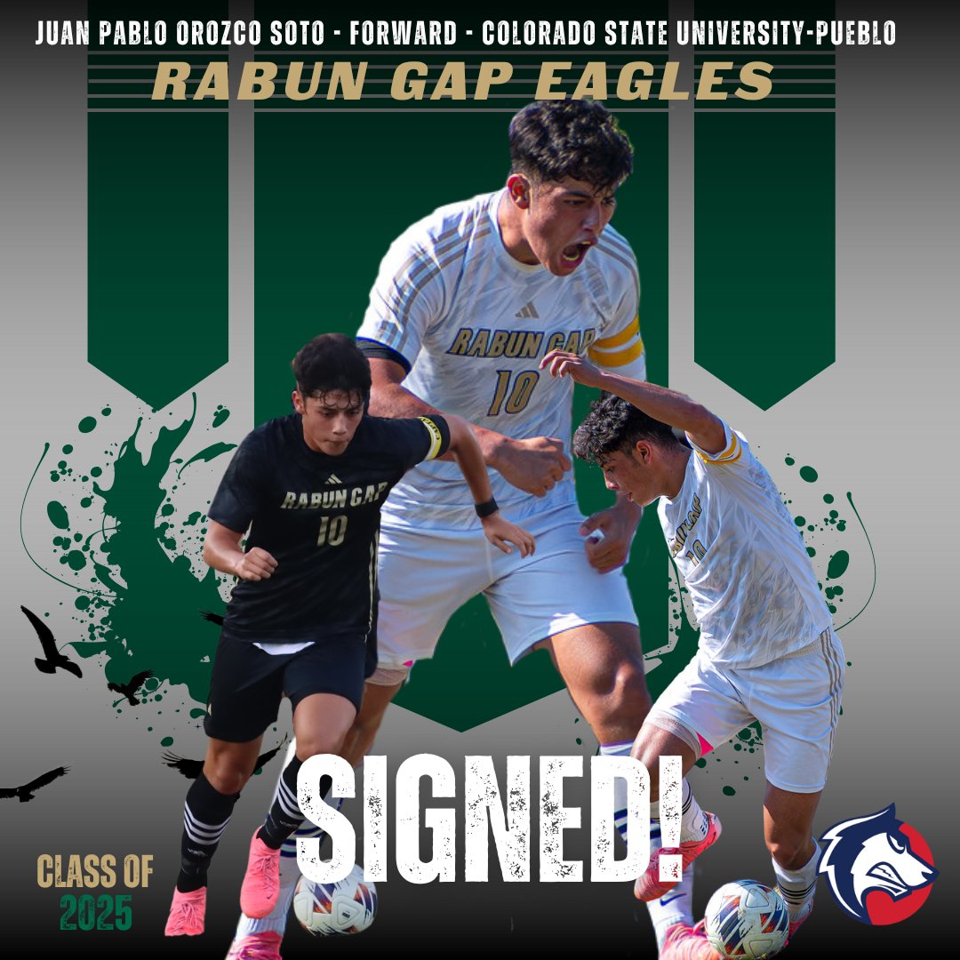 Rabun Gap Athletics (@rabungapeagles) on Twitter photo Congratulations to JP Orozco Soto on his commitment to continue the pursuit of academic and athletic excellence at Colorado State University - Pueblo next fall. JP joins the tradition of Eagles at the next level!
#LeadTheWay #Classof2025
<a href="/RGNS/">Rabun Gap-Nacoochee School</a> Congratulations to JP Orozco Soto on his commitment to continue the pursuit of academic and athletic excellence at Colorado State University - Pueblo next fall. JP joins the tradition of Eagles at the next level!
#LeadTheWay #Classof2025
<a href="/RGNS/">Rabun Gap-Nacoochee School</a>