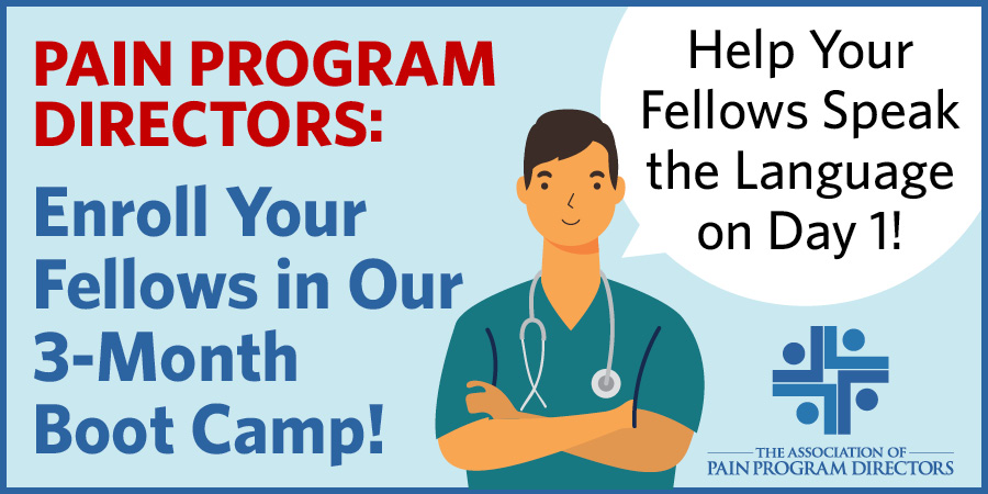Association of Pain Program Directors (@appdhq) on Twitter photo Prepare incoming fellows for success! PPD 12-week, boot camp-style Prep Course will get them thinking, talking & engaging in pain medicine from day 1. Focus on high-yield topics, practical knowledge. Email info@appdhq.org #painfellowship #painmedicine Prepare incoming fellows for success! PPD 12-week, boot camp-style Prep Course will get them thinking, talking & engaging in pain medicine from day 1. Focus on high-yield topics, practical knowledge. Email info@appdhq.org #painfellowship #painmedicine