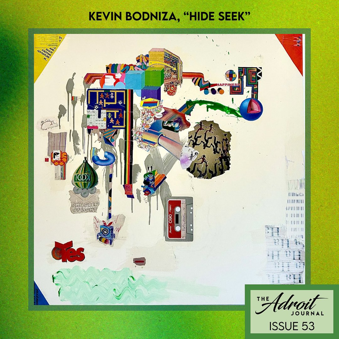 From issue 53, Kevin Bodniza’s “Hide Seek,” mixed media on canvas. This is just one of Kevin’s beautiful art pieces featured in the issue. To view the rest of Kevin’s featured art, go to the link in our bio! 🎈
