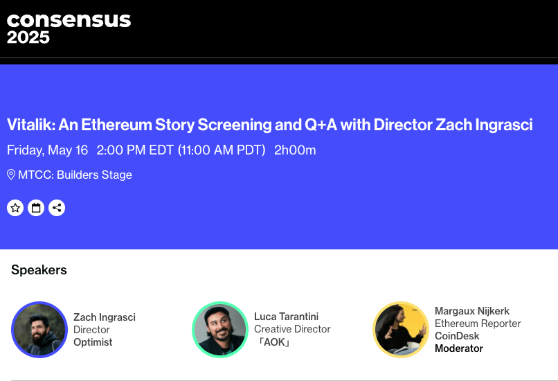Vitalik: An Ethereum Story tweet media